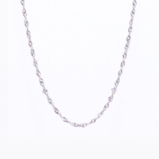 Collier Torsade Argentée